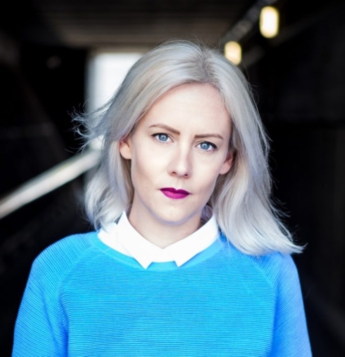 Hair Down Blue Jumper No Necklace